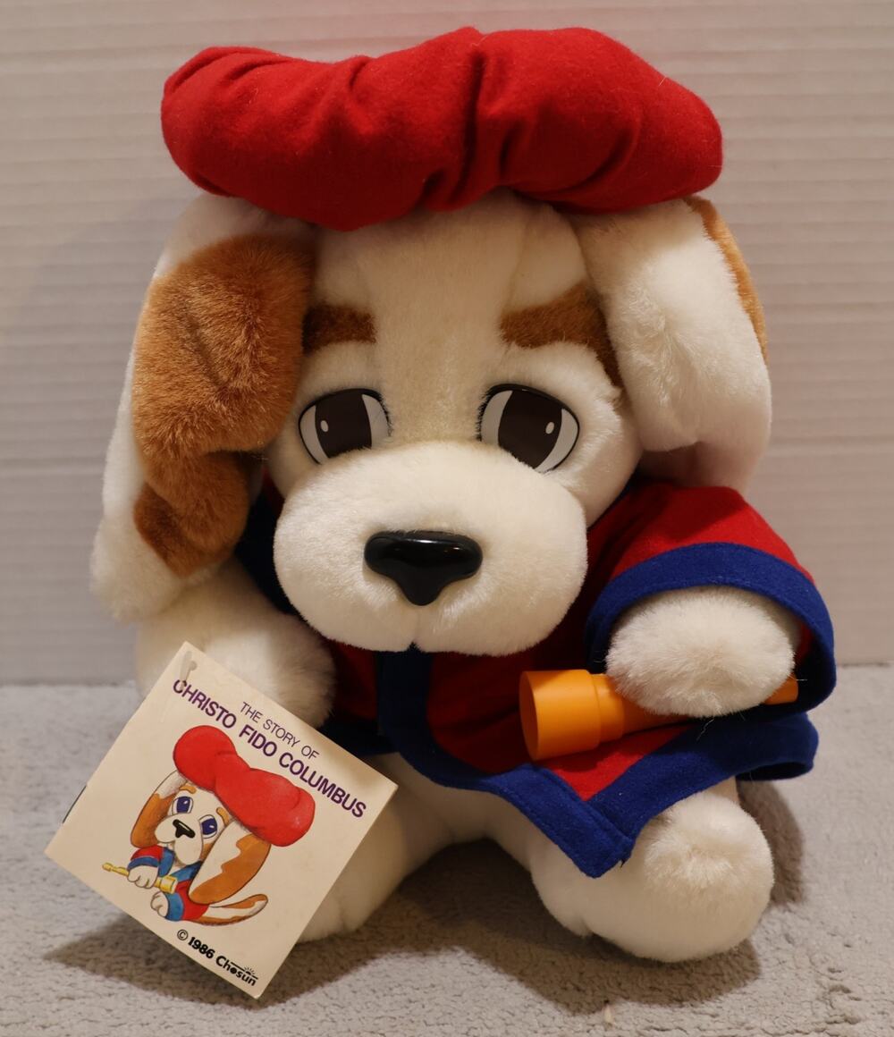 Chosun Plush Beagle Dog History Hound Christo Fido Columbus 1986 Vintage